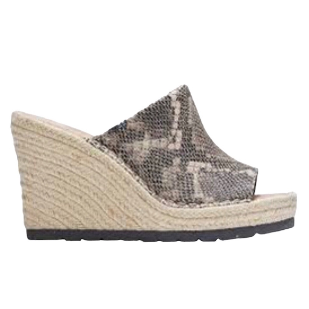 Toms Snake Skin Wedges Size 9